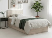 SOFIA ágy 90 x 200 cm, sonoma tölgy Ágyrács: Ágyrács nélkül, Matrac: Matrac nélkül