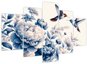 Kép - Kolibrik a virág felett (150x105 cm)