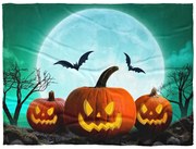 BedTex Gyerek takaró Tök Halloween, 150 x 200 cm