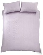 Levendula színű egyszemélyes ágyneműhuzat 135x200 cm Heatset Wave – Catherine Lansfield