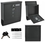 Két oldalról nyitható acél postaláda