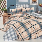 Wood barna pamut ágyneműhuzat 200x140cm+90x70cm TiaHome