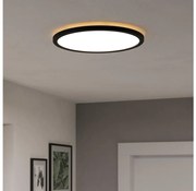 Eglo 901439 - LED Fürdőszobai lámpa ROVITO 18,5W/230V átm. 38,9 cm IP44 fekete