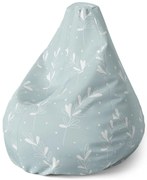 Pear babzsák fehér levelek, szürke