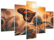 Kép – Pillangó a lenyugvó napban (150x105 cm)