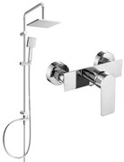 Mexen Tord fali zuhanyrendszer zuhanyzóval és Alexa zuhanycsapteleppel, króm - 71240200-00