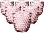 Bormioli Rocco 6-részes üvegpohár készlet Lilac, 290 ml, rózsaszín