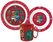 Harry Potter School Shields étkészlet, micro műanyag szett bögrével 350 ml