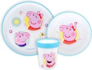 Peppa malac Core csúszásmentes étkészlet, micro műanyag szett
