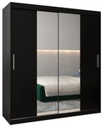Ruhásszekrény 180 cm Toki 1 (matt fekete + matt fekete). 1064920