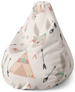 Pear babzsák indián nyuszi - gyerek, bézs