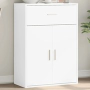 fehér szerelt fa tálalószekrény 60 x 30 x 84 cm