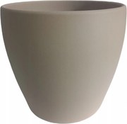 Krémszínű virágtartó virágcserép nagy homok kerámia 26 cm