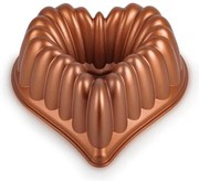 KITCHISIMO szív alakú kuglófform/rézszínű