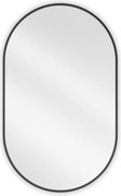 Mexen Loft ovális fürdőszobai tükör 90 x 55 cm, fekete keret - 9851-090-055-000-70