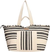 Fekete-fehér nagy strandtáska „Sea Star”