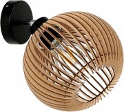 Fali Lámpa E27 fali mozgás loft Gömb fa