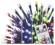 LED RGB Karácsonyi kültéri lánc 120xLED/72 mód 15m IP44 + távirányító