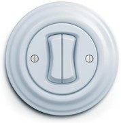 Kliklap - retro kettős kapcsoló kerettel, kék