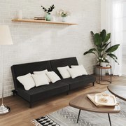 kétszemélyes fekete bársony kanapéágy