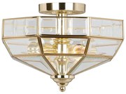 Elstead OLD-PARK-PB - Mennyezeti lámpa OLD PARK 2xE27/60W/230V arany