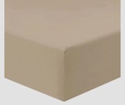 Jersey bézs lepedő TiaHome - 200x200cm