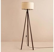 Állólámpa AYD 1xE27/40W/230V barna/bézs