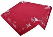 Karácsonyi terítő, piros, 85 x 85 cm