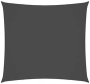 antracitszürke téglalap alakú oxford-szövet napvitorla 2,5x3 m