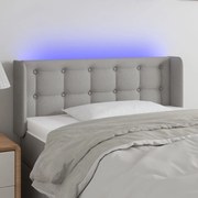 világosszürke szövet LED-es fejtámla 103 x 16 x 78/88 cm