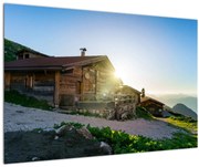 Kép - reggel az Alpokban, Tirol (90x60 cm)