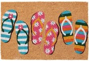 Flip flops kókusz lábtörlő, 39 x 59 cm