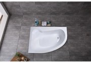 Nizza aszimmetrikus kád bal 160x100 cm