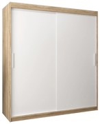 Ruhásszekrény 180 cm Toki (szonoma tölgy + matt fehér). 1064842