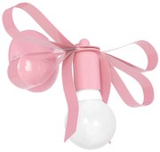 Gyerek fali lámpa NELA 1xE27/60W/230V világos rózsaszín