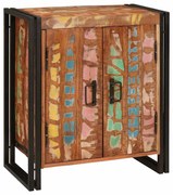 Éjjeliszekrény Sokszínű tömör újrahasznosított fa