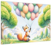 Kép – Boldog róka (70x50 cm)