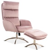Relax fotel Maryrose (rózsaszín + antracit). Akció -6%. 1050532