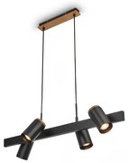 Briloner 4059045 - ERA kábeles csillár 4xGU10/10W/230V fekete