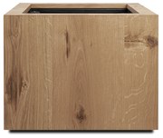 Önöntöző fa virágcserép TAMMI, négyzet alakú, többféle változatban - Hobby Flower méretek: 54x54x40, szín: rusztikus tölgy