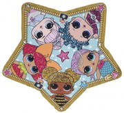 LOL Surprise Star forma fürdőlepedő, strand törölköző 115x110 cm (Fast Dry)