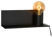 Lucide 06218/01/30 - Fali lámpa SEBO 1xE27/40W/230V fekete