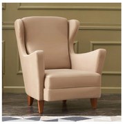 NUPI krémszínű füles fotel