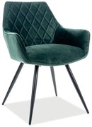 Linea Velvet karosszék zöld