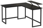 SOLEA sarok íróasztal fekete