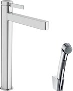 Hansgrohe Finoris, karos mosdócsaptelep 260 kézi zuhannyal Bidette és zuhanycső 160 cm, króm, HAN-76220000