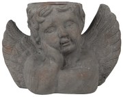 Beltéri kerámia virágcserép kaspó Angel Szürke 30x13x20 cm