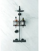 Origin fekete fürdőszobai polc - Metaltex