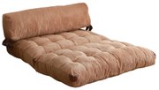Fold Kadife 2 Camel kinyitható kanapé
