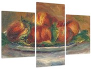 Kép - Auguste Renoir, Peaches on a  Plate, reprodukciók (90x60 cm)